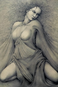 Swan Song (2005) | pencil on paper, 101x71 cm
