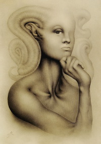 Satyra (2010) | pencil on paper, 101x71cm