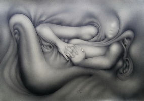 Life Of A Sea Shell (2010) | pencil on paper, 101x71cm