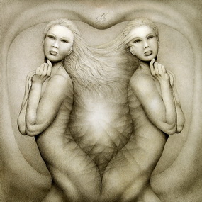 Astral Body (2007) | pencil on paper, 70x70 cm