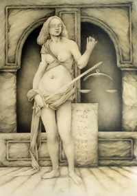 Fiat Iustitia Et Pereat Mundus (2003) | pencil, 70x50cm, 27,5x19,7in, SOLD