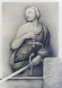 Iustitian Antiqua (2003) | pencil, 70x50cm, 27,5x19,7in, SOLD