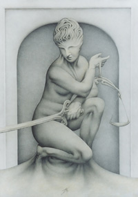 Iustitia Aeterna (2003) | pencil, 70x50cm, 27,5x19,7in