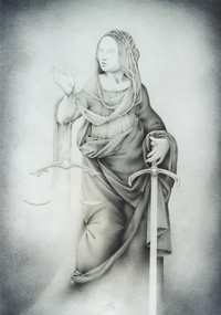 Iustitia Ultima (2003) | pencil, 70x50cm, 27,5x19,7in