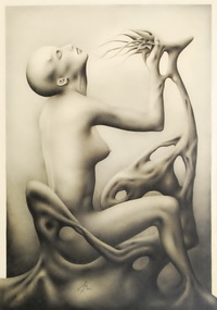 Seed and a scent (2000) | pencil on paper 70x50 cm